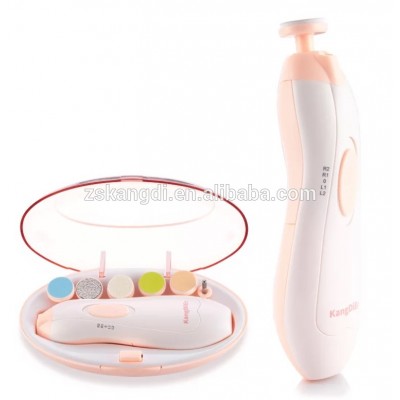 Baby electric nail trimmer with six grinding head safety and simply for use