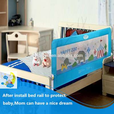 Baby bed rail guard for queen size bed with lovely cartoon design