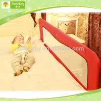 Collapsible baby bed rail protection, red bed fall prevention, extra long bed guard rail